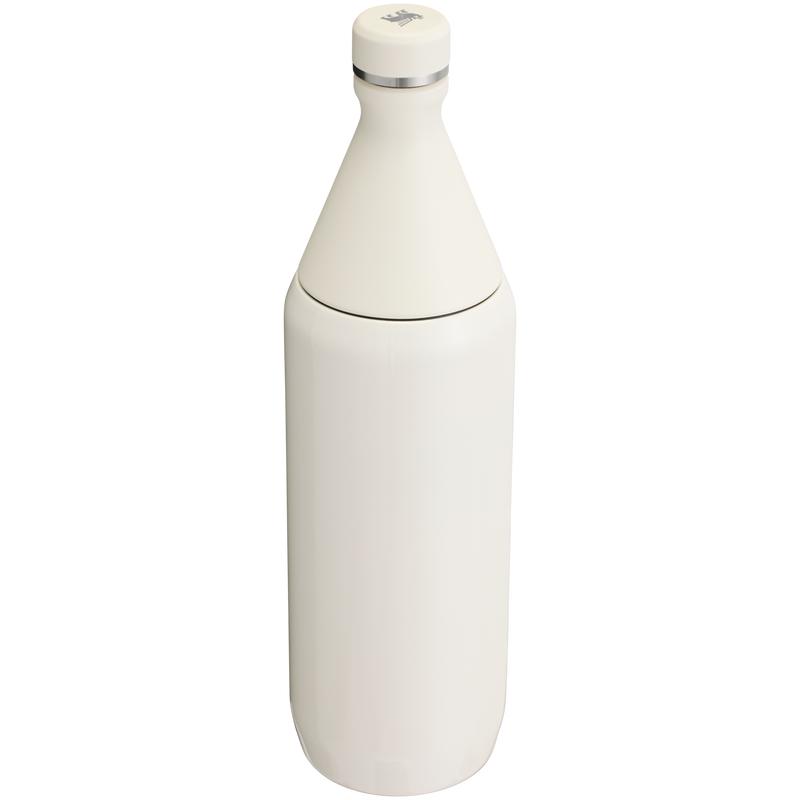 Stanley 1913 All Day Slim Bottle 34 OZ 1 L in Cream | Back View