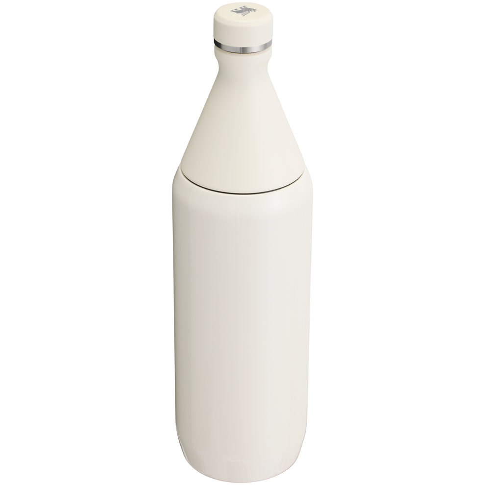 Stanley Leak Proof 34 OZ All Day Slim Bottle  with removable collar in Cream Gloss