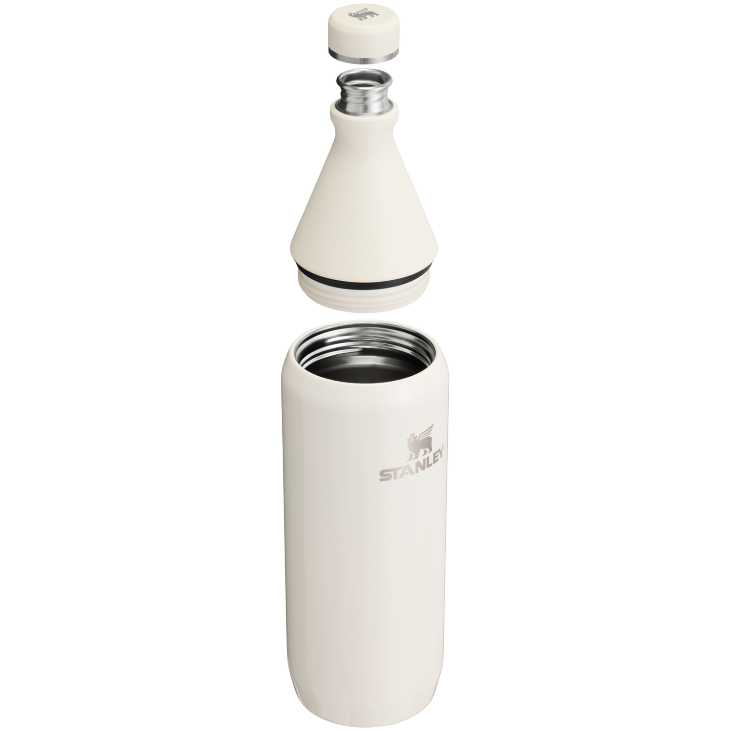 Stanley 1913 All Day Slim Bottle 34 oz 1 L in Cream Gloss | View 2