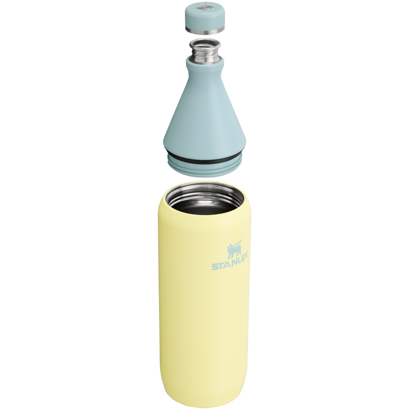 Stanley 1913 All Day Slim Bottle 34 OZ 1 L in Pomelo | Cross Section View