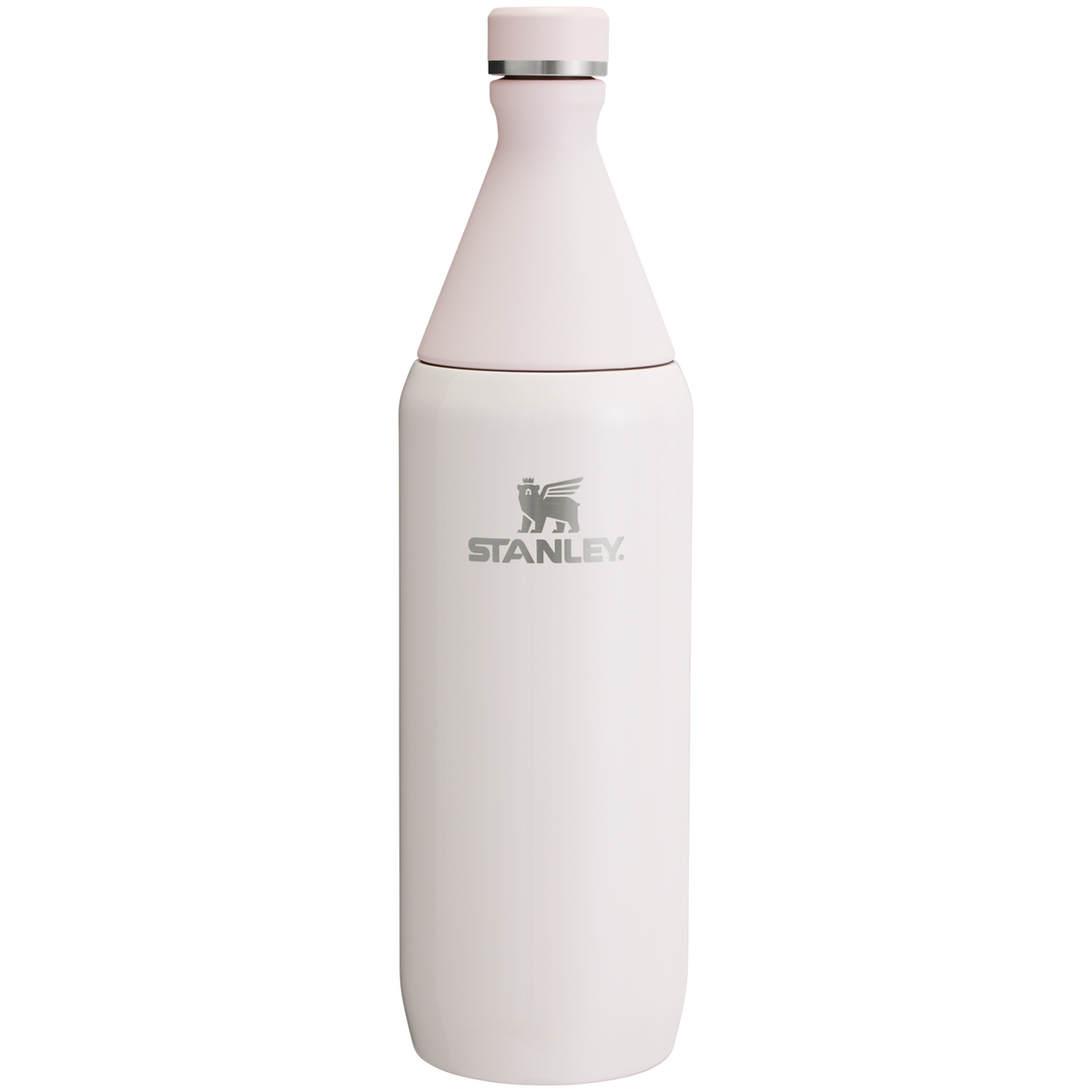 Stanley 1913 All Day Slim Bottle 34 OZ 1 L in Rose Quartz | Front View