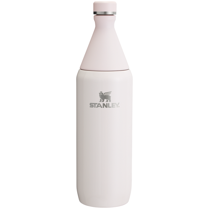 Stanley 1913 All Day Slim Bottle 34 OZ 1 L in Rose Quartz | Front View
