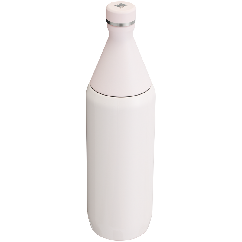 Stanley 1913 All Day Slim Bottle 34 OZ 1 L in Rose Quartz | Back View