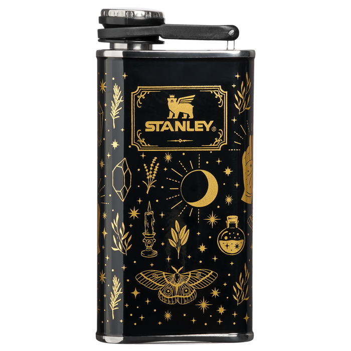 Stanley 1913 Halloween Easy-Fill Wide Mouth Flask 8 OZ 0.24 L in Black Magic | Front View