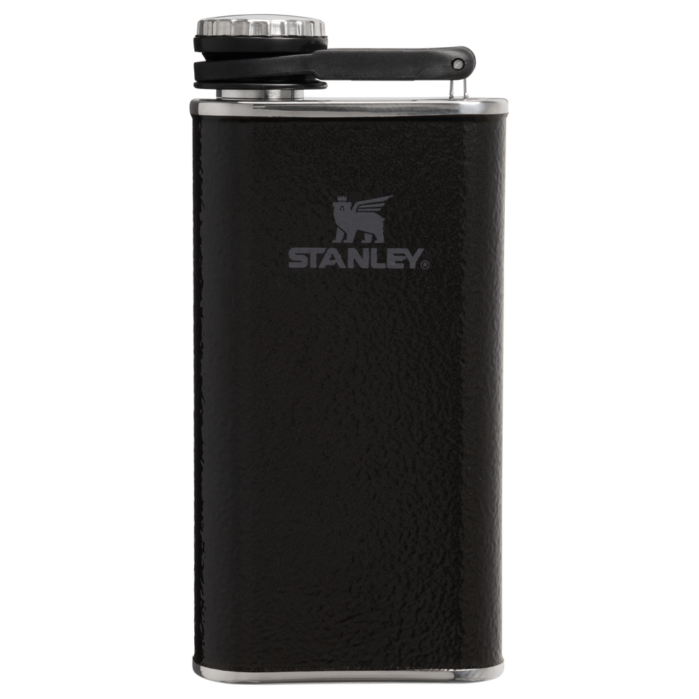 Stanley 1913 Classic Easy Fill Wide Mouth Flask 8 OZ 0.23 L in Hammertone Black | Front View