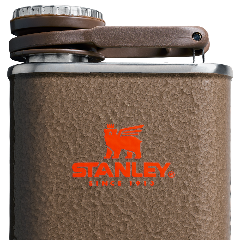Stanley 1913 The Post Malone x Stanley Easy Fill Flask 8 OZ 0.24 L in Post Malone Hammertone Coyote Brown | View 4