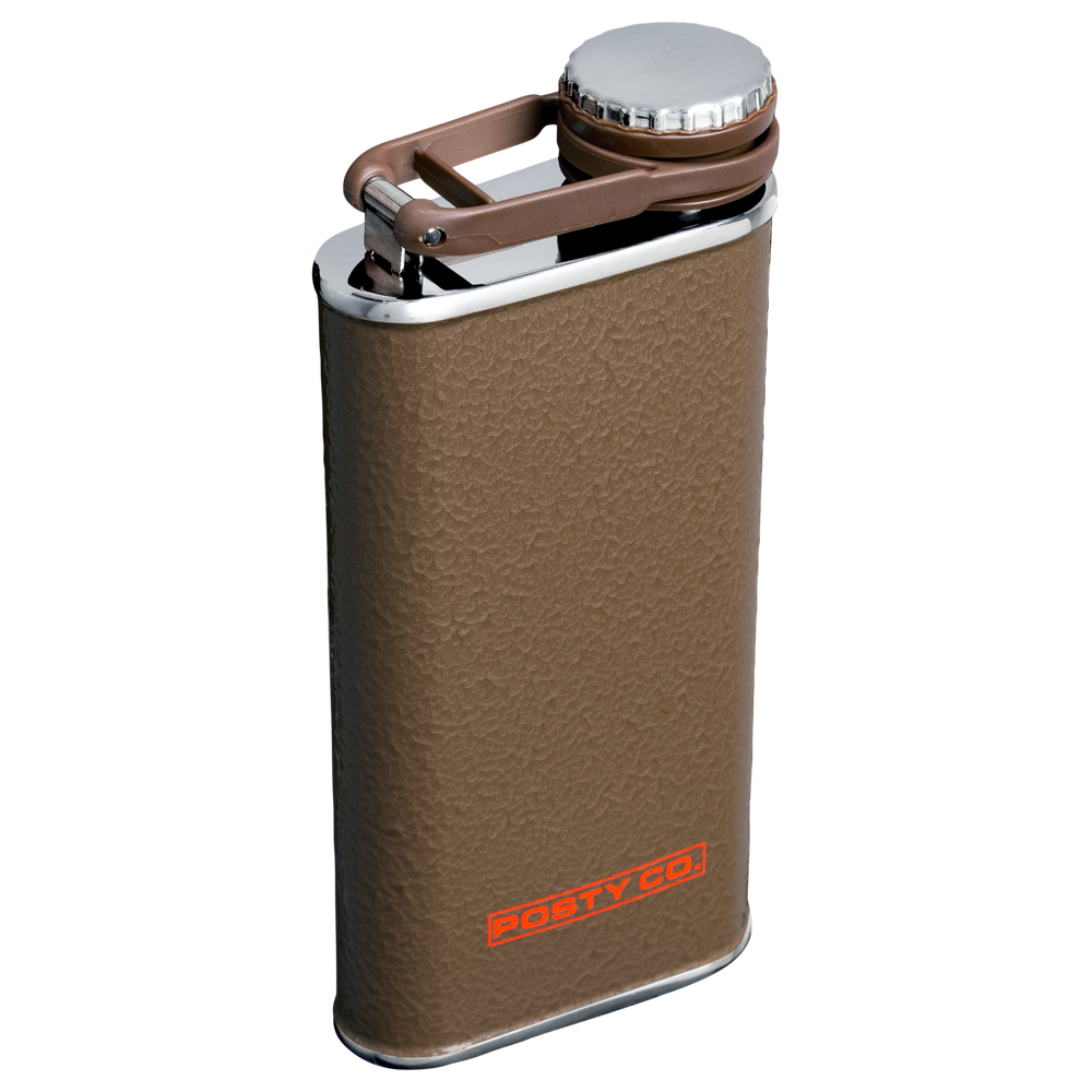 Stanley 1913 The Post Malone x Stanley Easy Fill Flask 8 OZ 0.24 L in Post Malone Hammertone Coyote Brown | View 2