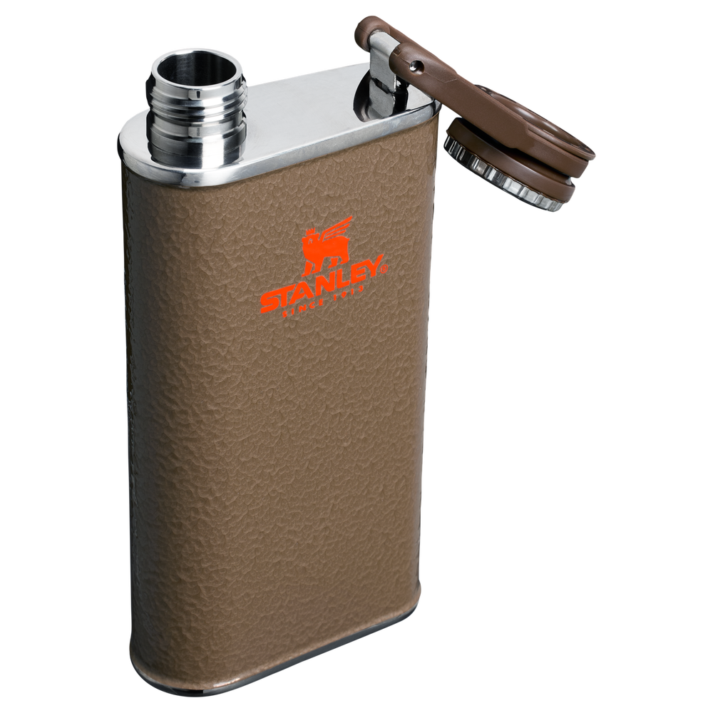 Stanley 1913 The Post Malone x Stanley Easy Fill Flask 8 OZ 0.24 L in Post Malone Hammertone Coyote Brown | View 3