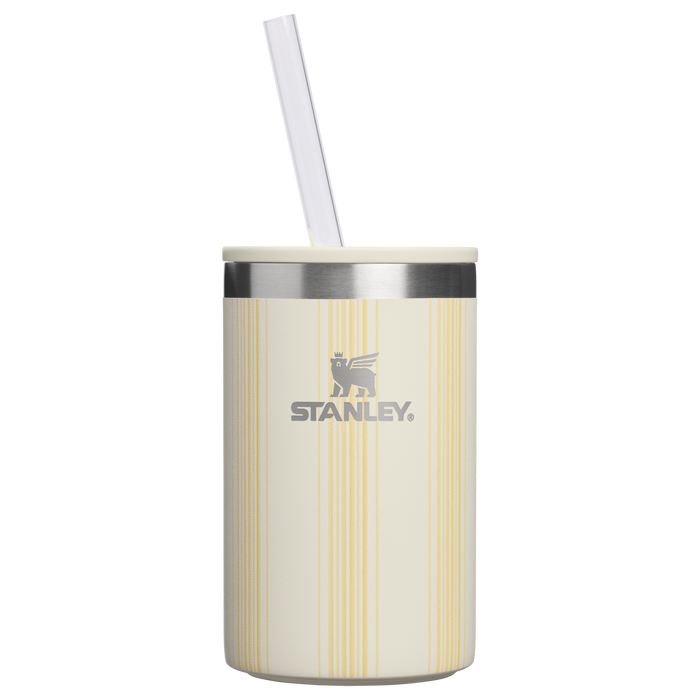Stanley 1913 The Everyday Can Cooler Cup 10 OZ 0.30 L in Cream Picnic Stripe | Front View