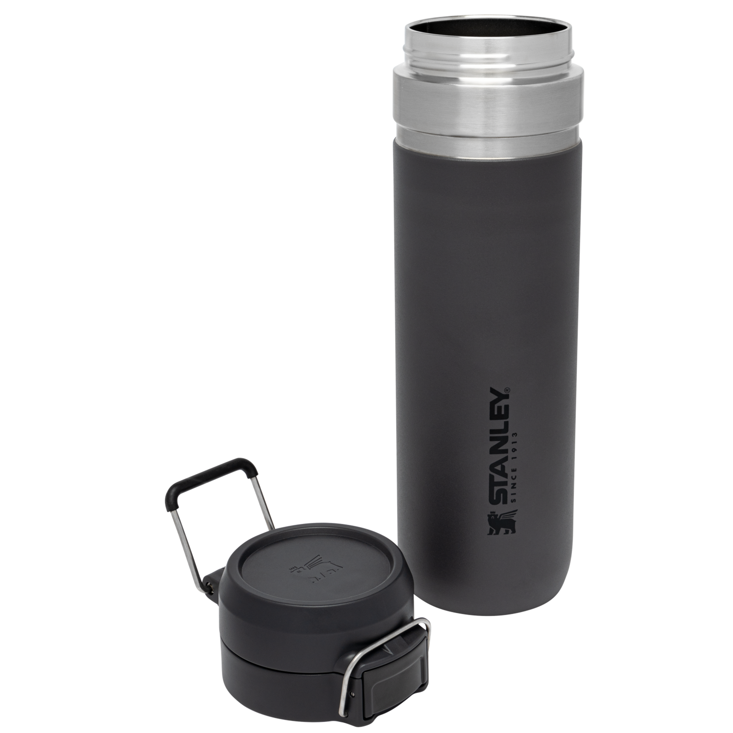 Stanley 1913 The Quick Flip Go Bottle 24 OZ 0.7 L in Charcoal | View 3