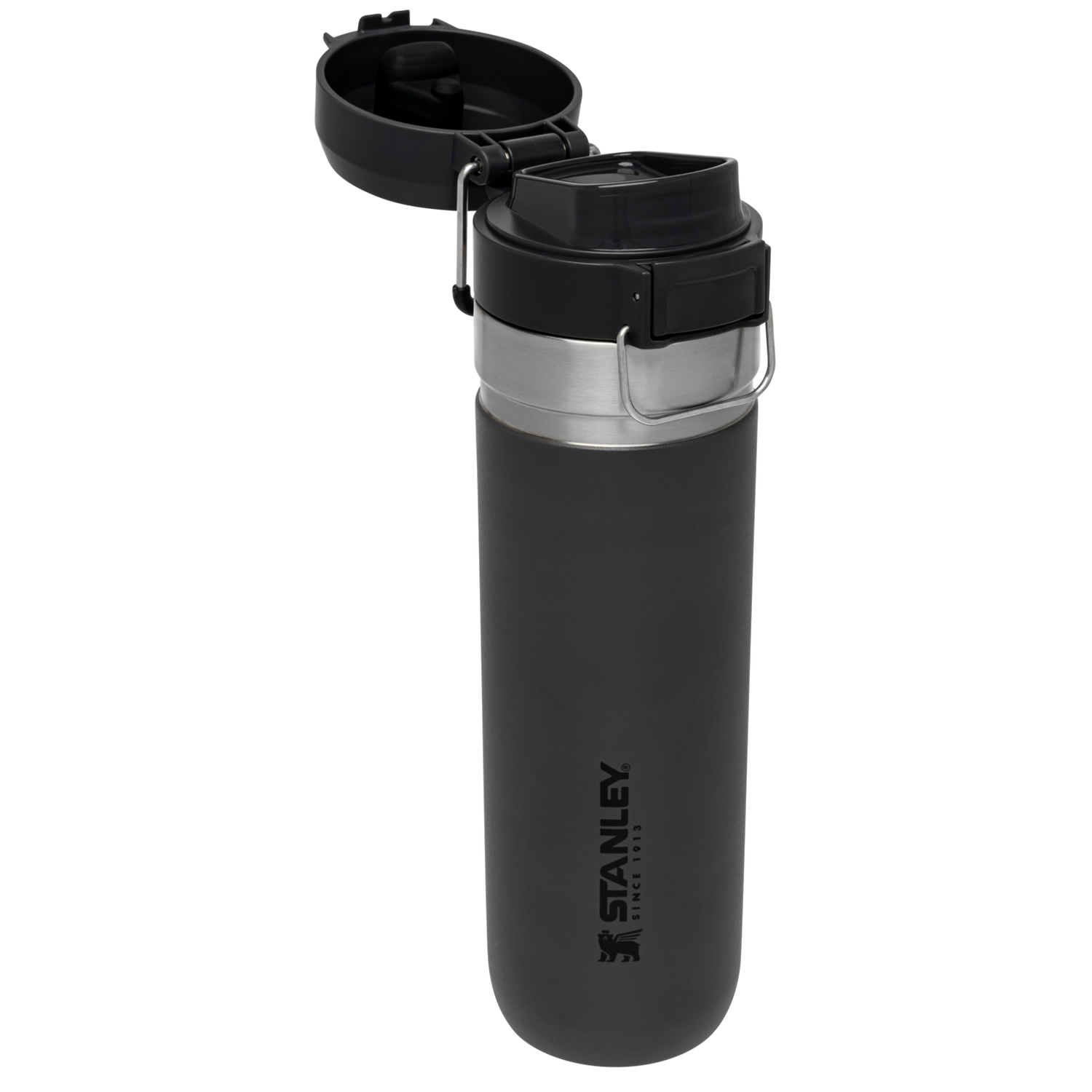 Stanley 1913 The Quick Flip Go Bottle 24 OZ 0.7 L in Charcoal | View 2