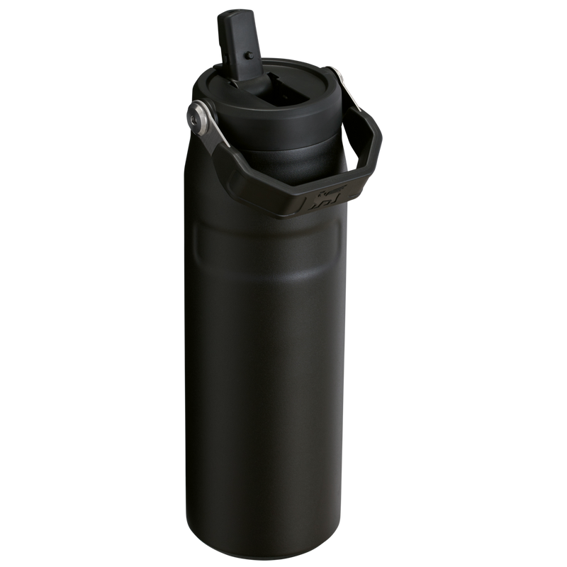Stanley 1913 The IceFlow™ Bottle with Flip Straw Lid 24 oz 0.71 L in Black 2.0 | Back View