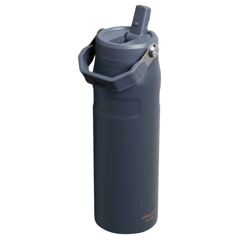 Stanley 1913 The IceFlow™ Bottle with Flip Straw Lid 24 oz 0.71 L in Twilight | Back View
