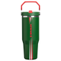 Swatch for Stanley 1913 Country Collection IceFlow™ Tumbler 30 OZ 0.89 L in Team Dark Green Red