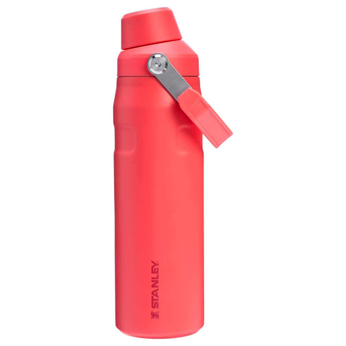Stanley 1913 IceFlow™ Bottle with Fast Flow Lid 24 OZ 0.71 L in Hot Coral | Front View