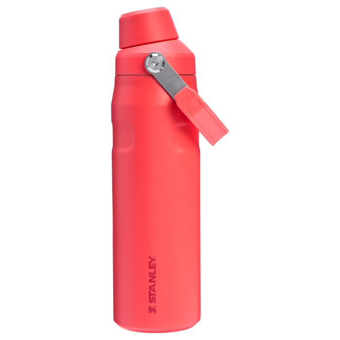 Stanley 1913 IceFlow™ Bottle with Fast Flow Lid 24 OZ 0.71 L in Hot Coral | Front View
