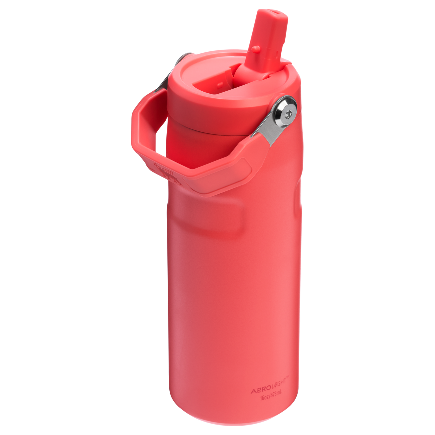 Stanley 1913 The IceFlow™ Bottle with Flip Straw Lid 16 OZ 0.47 L in Hot Coral | View 1