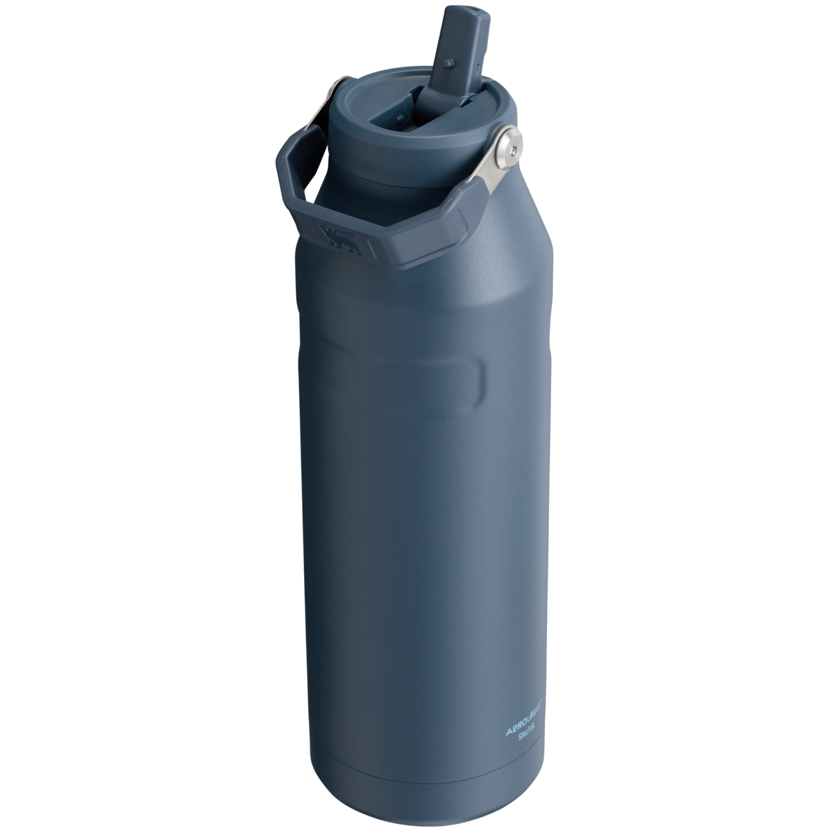 Stanley 1913 The IceFlow™ Bottle with Flip Straw Lid 50 OZ1.47 L in Navy | Back View