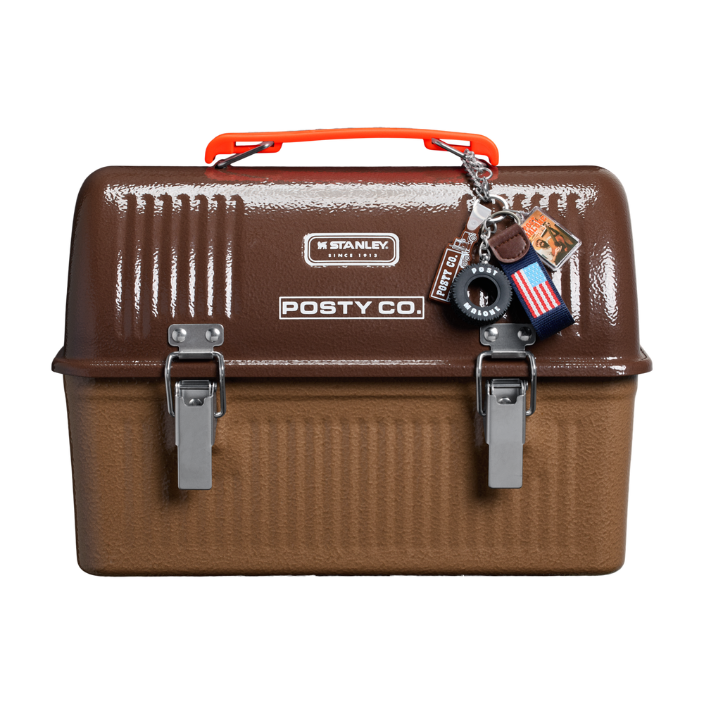 Stanley 1913 The Post Malone x Stanley Legendary Classic Bottle and Lunch Box Set in Post Malone Hammertone Coyote Brown | View 5