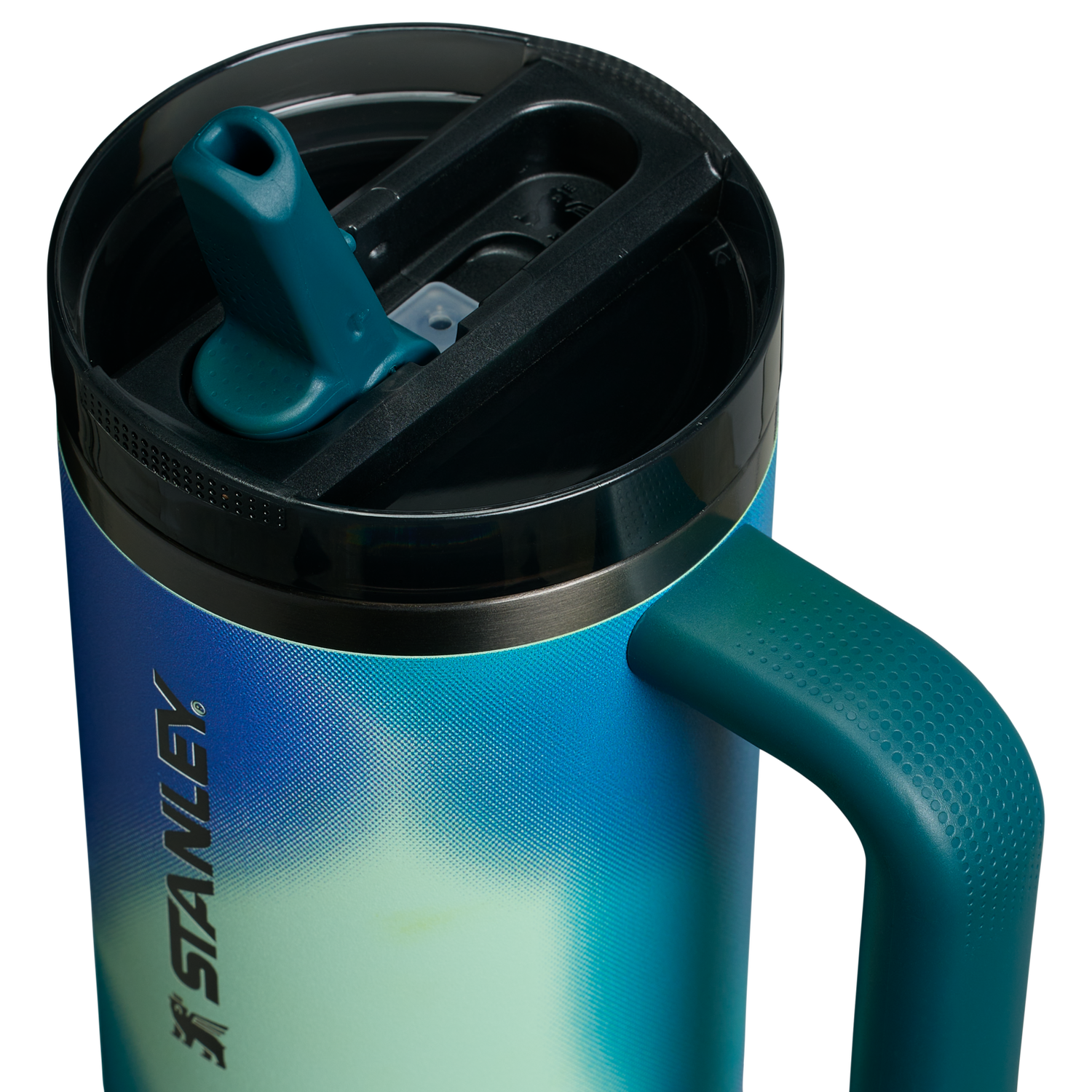 Stanley 1913 The New Frequency Quencher ProTour Flip Straw Tumbler 30 OZ 0.88 L in Coastal Teal Motion | View 2