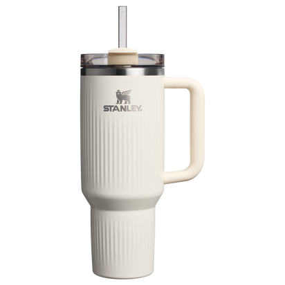 Stanley 1913 The Quencher® H2.0 Fluted Tumbler 40 OZ 1.18 L in Cream Gloss | Front View