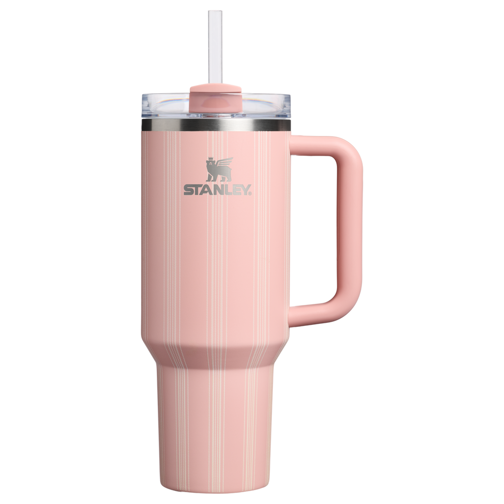 Stanley 1913 The Quencher H2.0 Flowstate™ Tumbler 40 OZ in Peach Rose Picnic Stripe