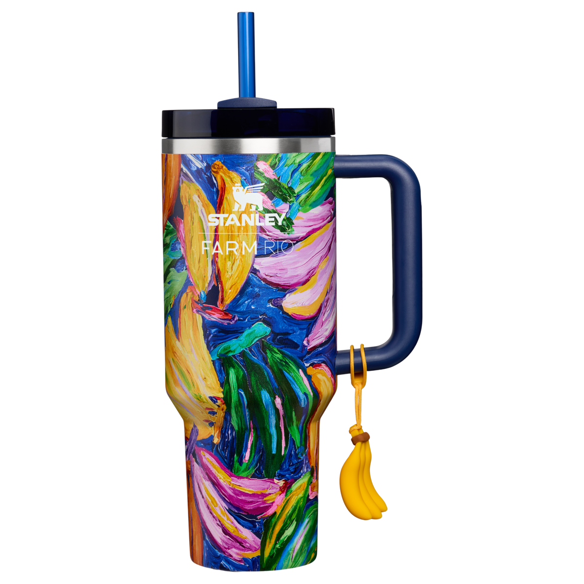 Stanley 1913 Stanley 1913 x FARM Rio Quencher® H2.0 Flowstate™ Tumbler 40 OZ 1.18 L in Farm Rio Painted Bananas | Front View
