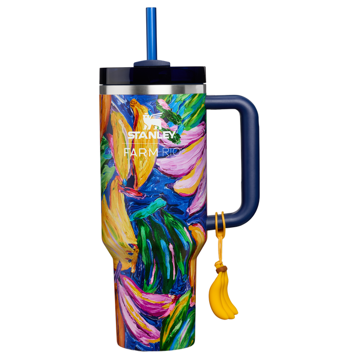 Stanley 1913 Stanley 1913 x FARM Rio Quencher® H2.0 Flowstate™ Tumbler 40 OZ 1.18 L in Farm Rio Painted Bananas | Front View