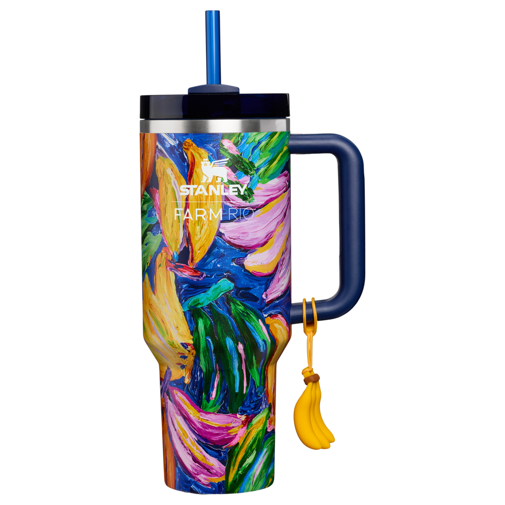 Stanley 1913 Stanley 1913 x FARM Rio Quencher® H2.0 Flowstate™ Tumbler 40 OZ 1.18 L in Farm Rio Painted Bananas | Front View