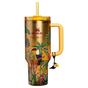 Swatch for Stanley 1913 Stanley 1913 x FARM Rio Quencher® H2.0 Flowstate™ Tumbler 40 OZ 1.18 L in Farm Rio Tropical Woods