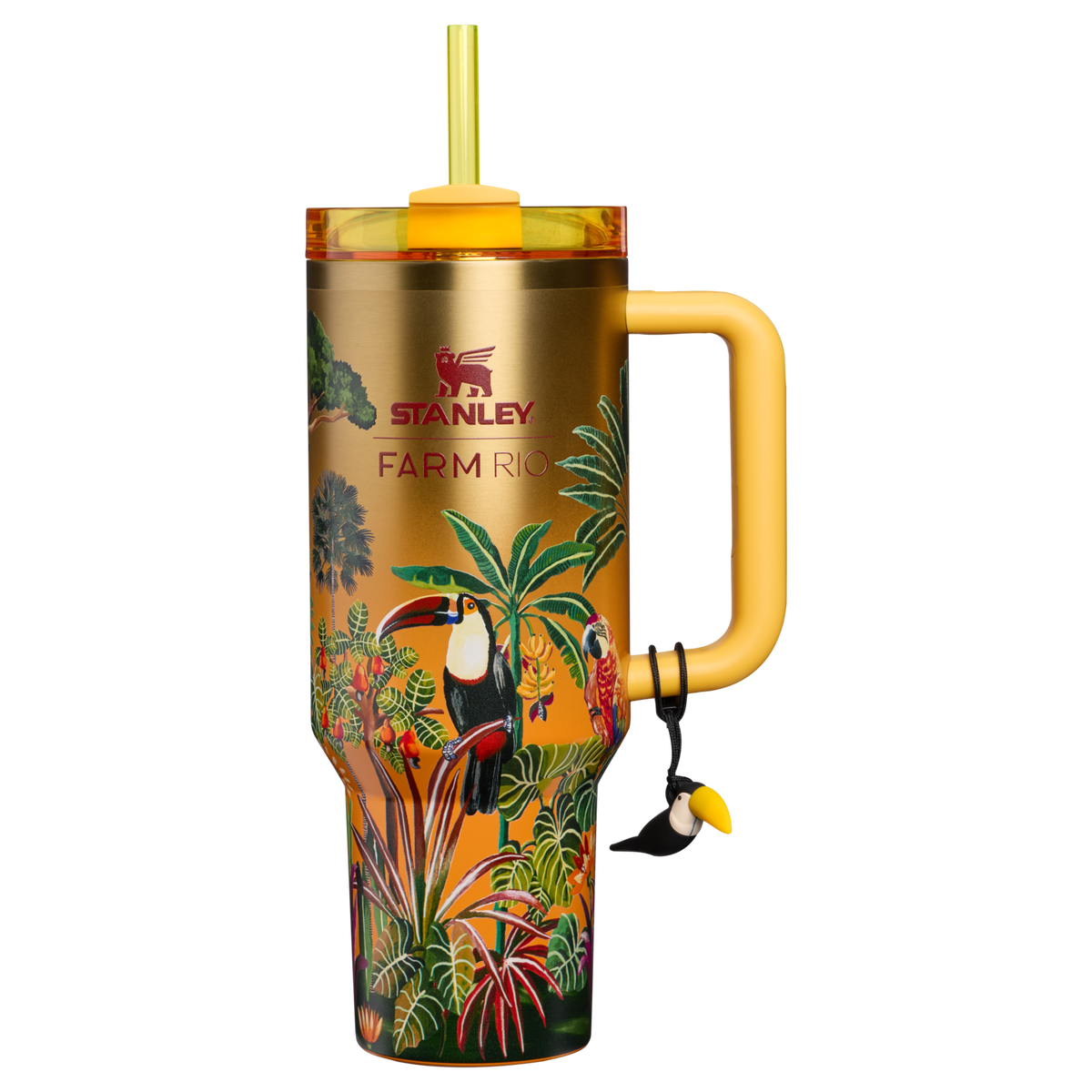 Stanley 1913 Stanley 1913 x FARM Rio Quencher® H2.0 Flowstate™ Tumbler 40 OZ 1.18 L in Farm Rio Tropical Woods | Front View