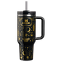 Swatch for Stanley 1913 Halloween Quencher®  H2.0 Flowstate™ Tumbler | 40 OZ 1.18 L in Black Magic | Front View