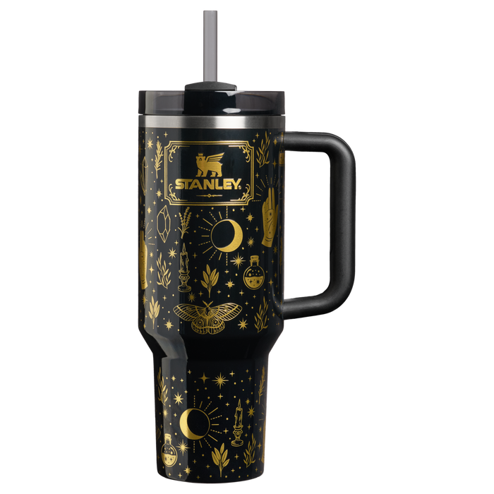 Stanley 1913 Halloween Quencher®  H2.0 Flowstate™ Tumbler | 40 OZ 1.18 L in Black Magic | Front View
