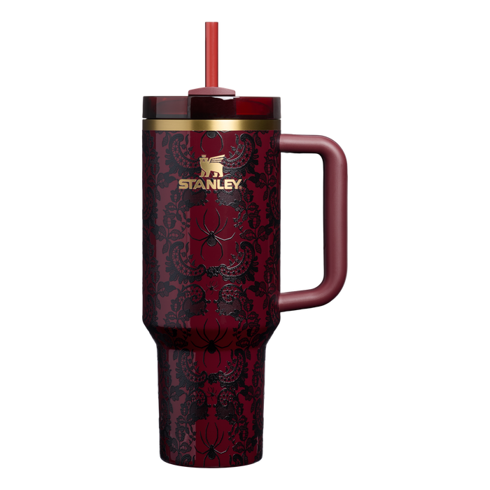 Stanley 1913 Halloween Quencher®  H2.0 Flowstate™ Tumbler | 40 OZ 1.18 L in Bordeaux Lace | Front View