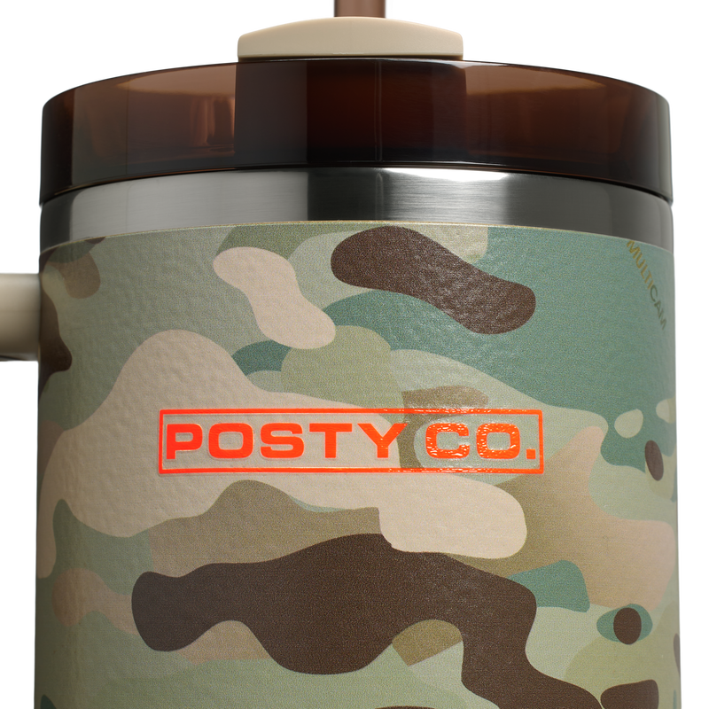 Stanley 1913 The Post Malone x Stanley Quencher® H2.0 FlowState™ Tumbler 40 OZ 1.18 L in Post Malone MultiCam® | Detailed View
