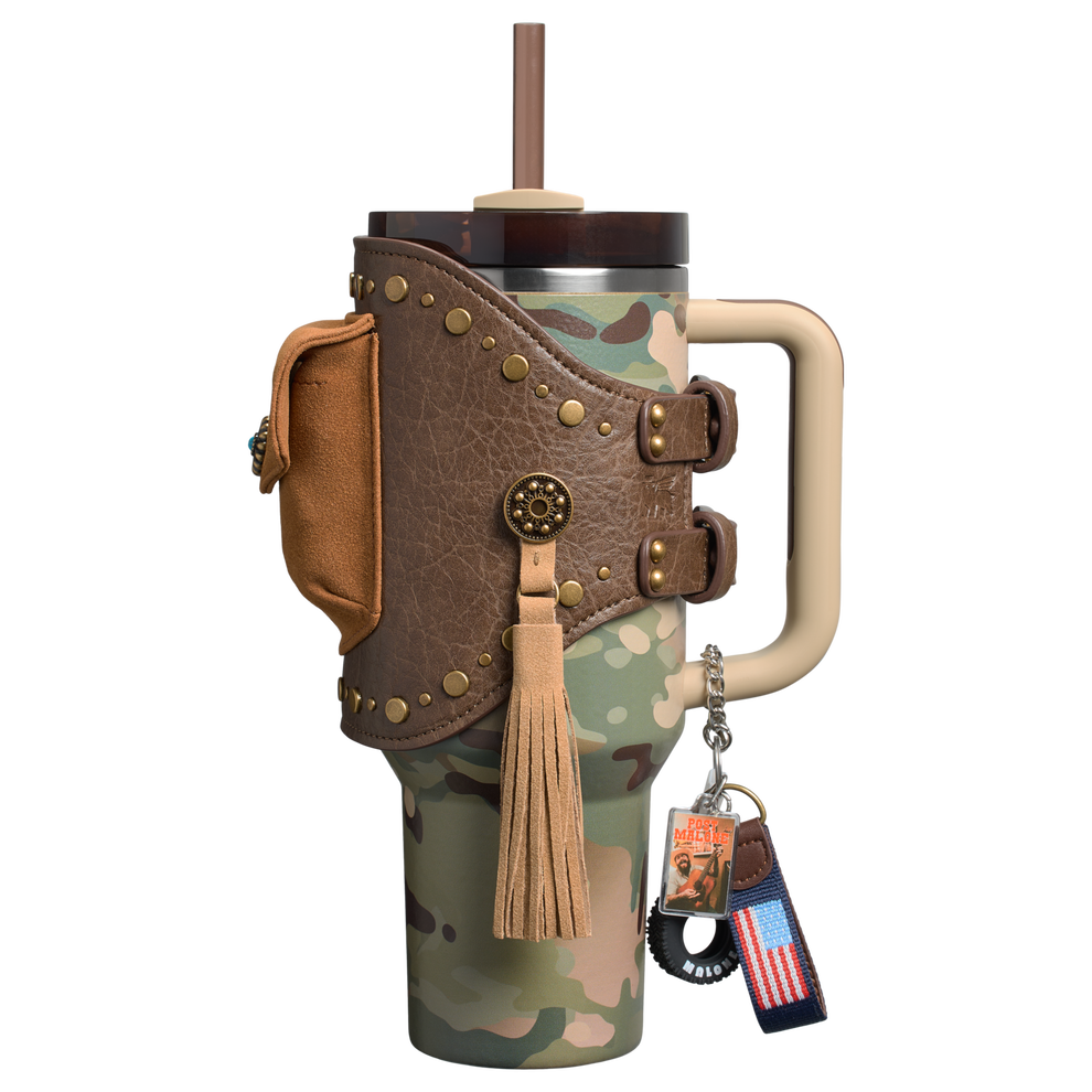 The Post Malone x Stanley Quencher® H2.0 FlowState™ Tumbler with Quencher® Pouch Belt