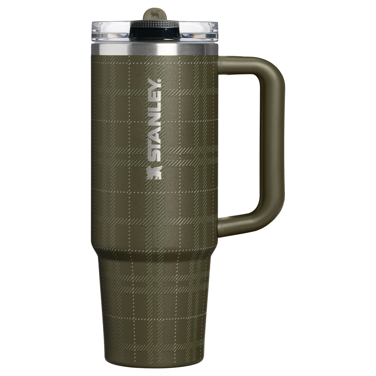 Stanley 1913 The Quencher® ProTour Flip Straw Tumbler 30 OZ 0.89 L in Peat Moss Plaid | Front View