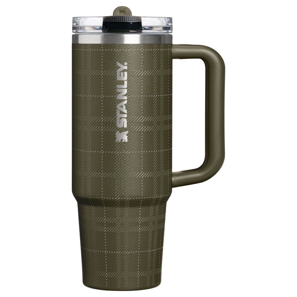 Stanley 1913 The Quencher® ProTour Flip Straw Tumbler 30 OZ 0.89 L in Peat Moss Plaid | Front View