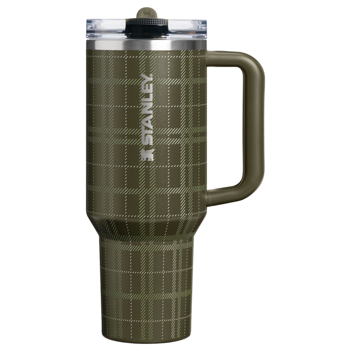 Stanley 1913 The Quencher® ProTour Flip Straw Tumbler 40 OZ  1.18 L in Peat Moss Plaid | Front View