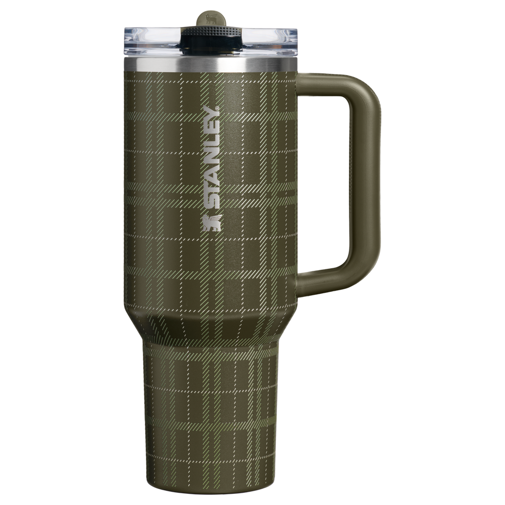 Stanley 1913 The Quencher® ProTour Flip Straw Tumbler 40 OZ  1.18 L in Peat Moss Plaid | Front View