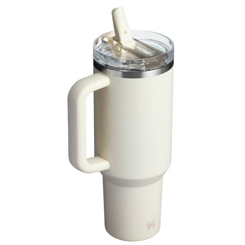 Stanley 1913 The Quencher ProTour Flip Straw Tumbler 40 OZ  1.18 L in Cream | Back View