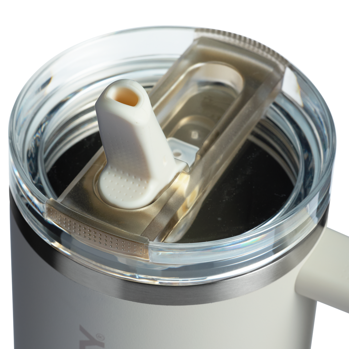 Stanley 1913 The Quencher ProTour Flip Straw Tumbler 40 OZ  1.18 L in Cream | Lid View