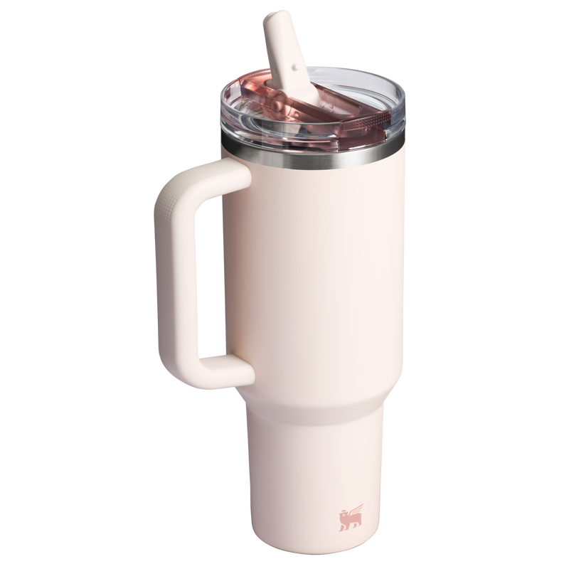 Stanley 1913 The Quencher ProTour Flip Straw Tumbler 40 OZ  1.18 L in Rose Quartz | Back View