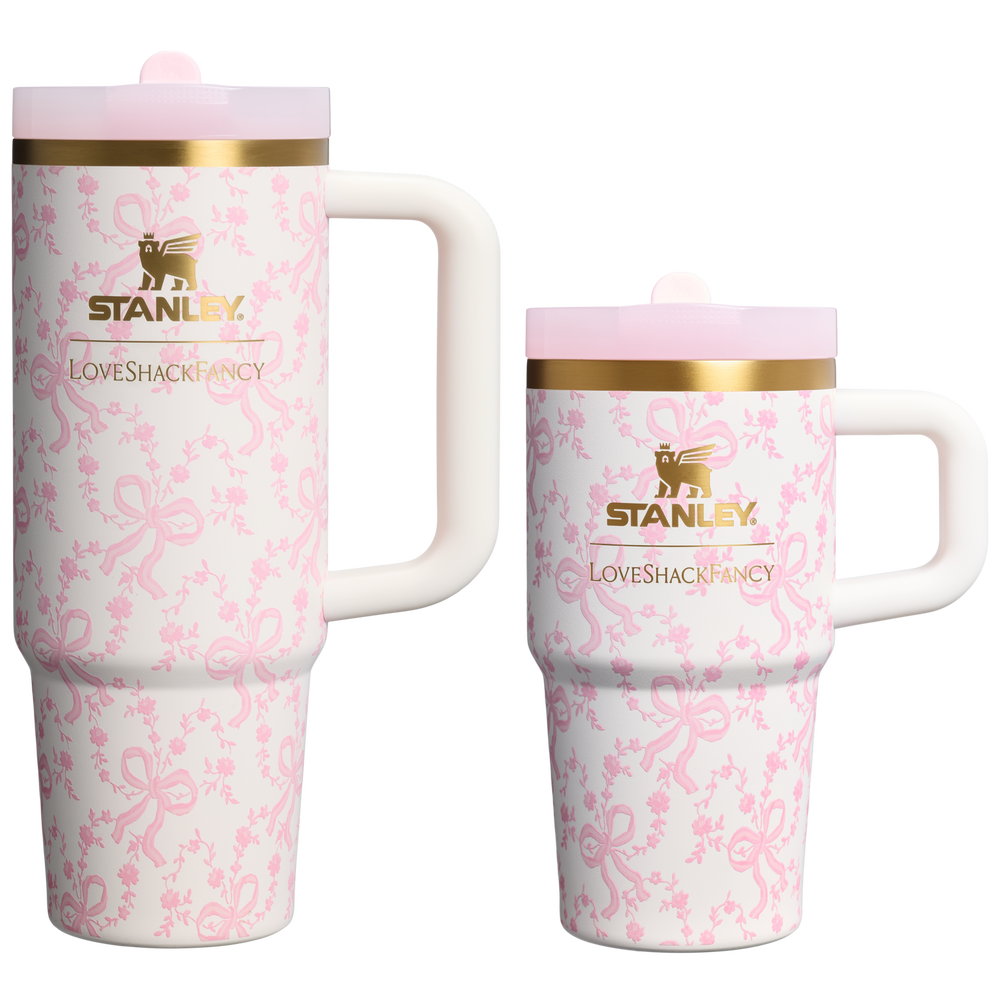 Stanley 1913 Stanley 1913 x LoveShackFancy Holiday The Quencher® Details ProTour Tumbler Set 2-pack in Coquette Bow Chantilly | View 1