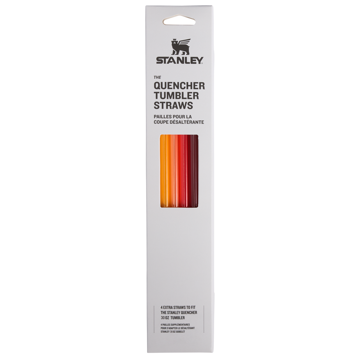 Stanley 1913 Adventure Quencher Travel Tumbler Straws 30 OZ 4-Pack in Red/Orange