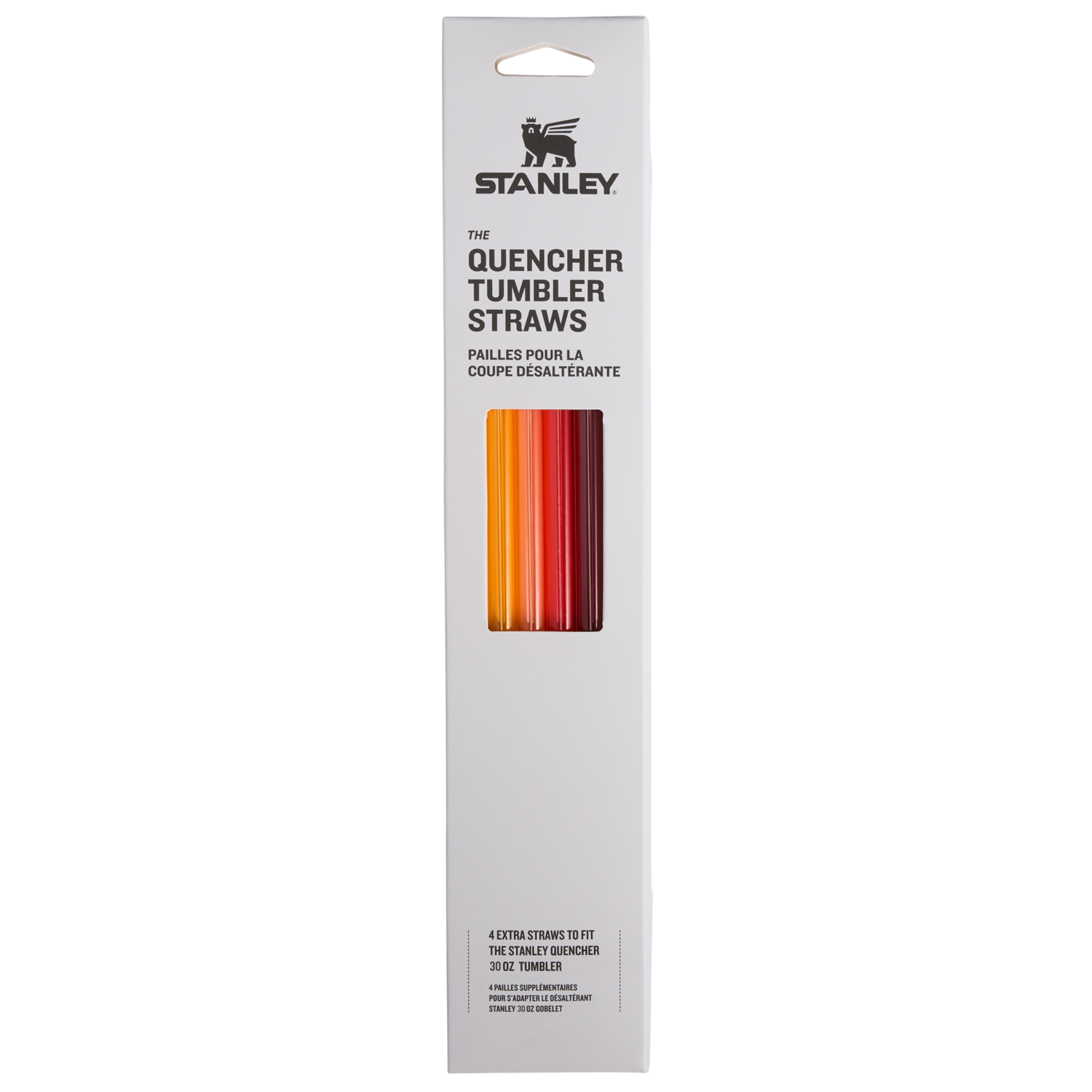Stanley 1913 Adventure Quencher Travel Tumbler Straws 30 OZ 4-Pack in Red/Orange | View 1