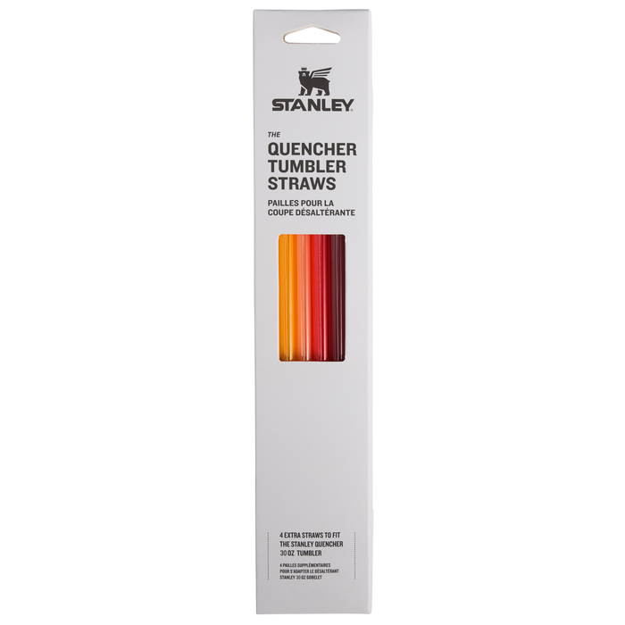 Stanley 1913 Adventure Quencher Travel Tumbler Straws 30 OZ 4-Pack in Red/Orange