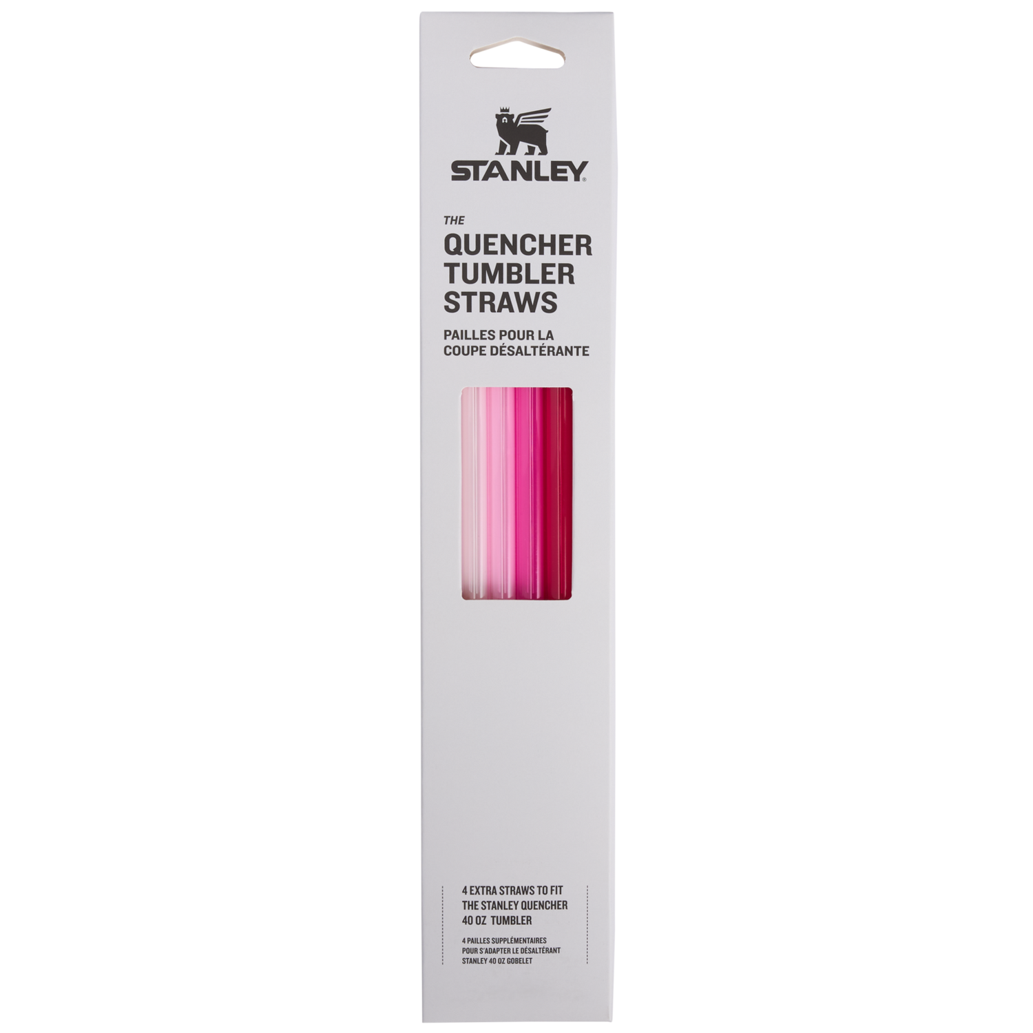 Stanley 1913 Adventure Quencher Travel Tumbler Straws 40 OZ 4-Pack in Pink | View 1