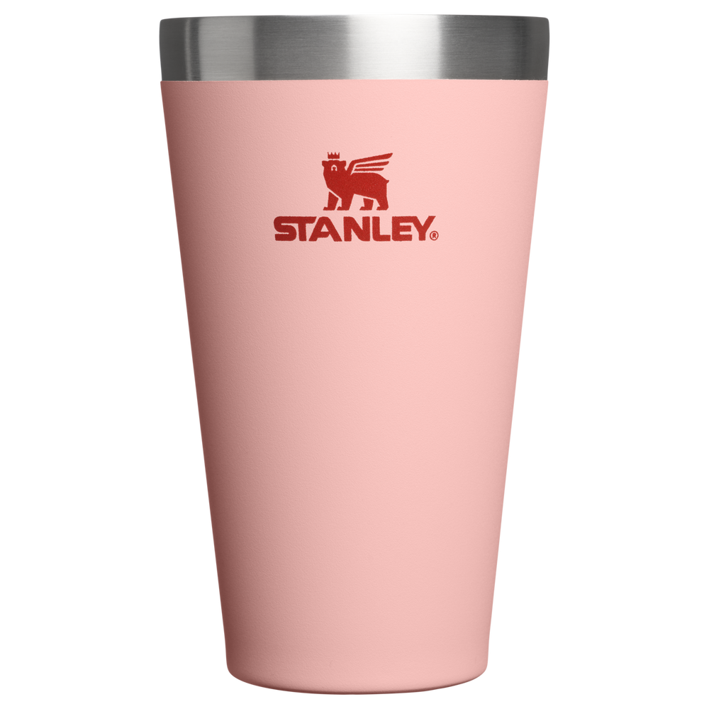 Stanley 1913 Adventure Stacking Beer Pint 0.47L 0.47 L - Stanley Create in Peach Rose | Front View
