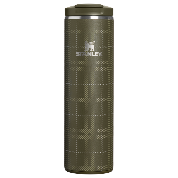 Stanley 1913 The Transit 2.0 Flip Top Mug 16 OZ 0.47 L in Peat Moss Plaid | Front View